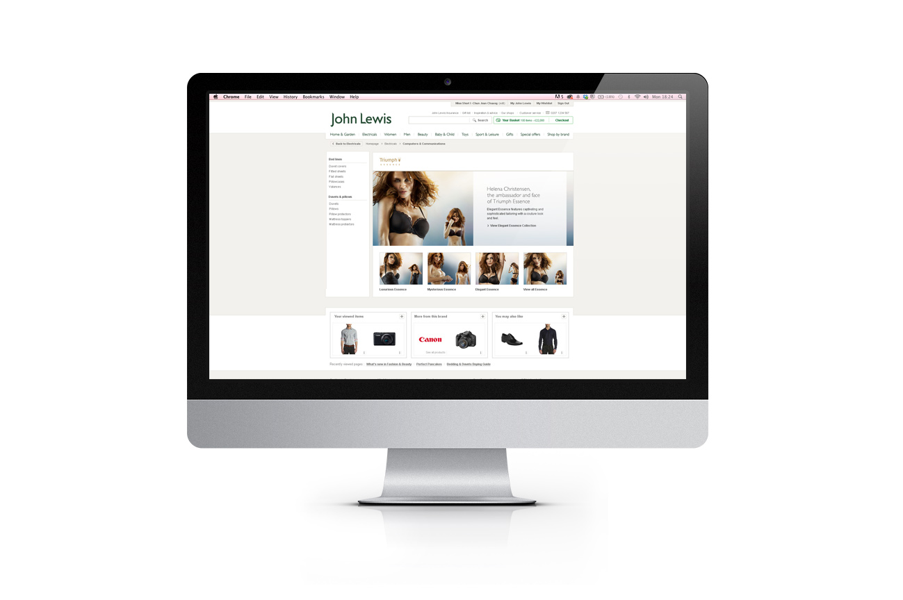 John Lewis - web design