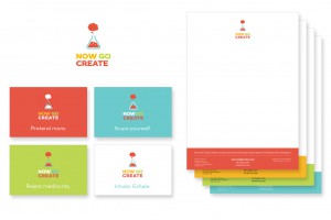 Now Go Create - branding design, graphic design, illustration